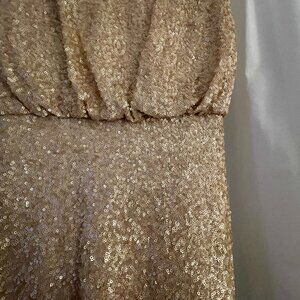 Sorella Vita Rose Gold Sequin Bridesmaid Dress Size 12